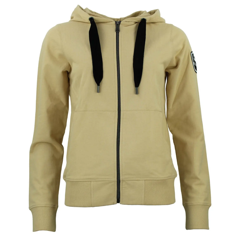 Sweatshirt Baumwolle Full Zip Damen Peak Mountain French Terry