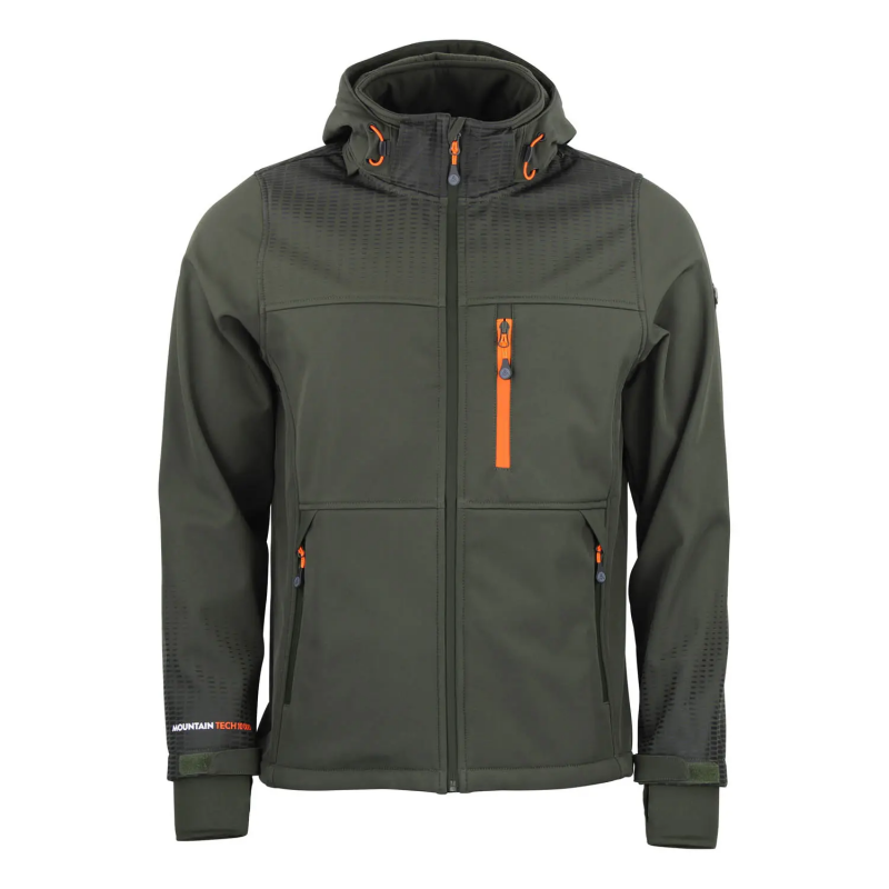 Softshell-Kapuzenjacke Peak Mountain Cabra