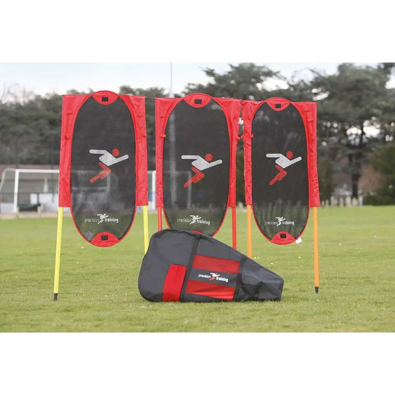 Fußballset Freistoß + Pfosten Precision (x3)