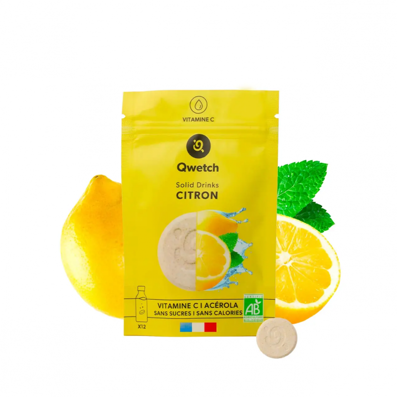 Zitronen-Hydrationspastillen Qwetch (x12)