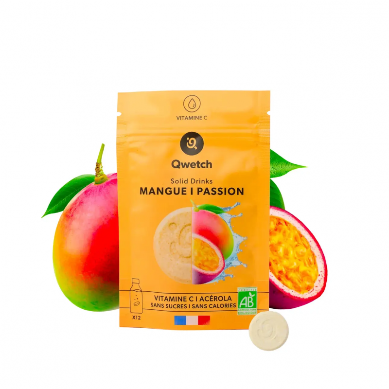 Mango & Passion Hydrationspastille Qwetch (x12)