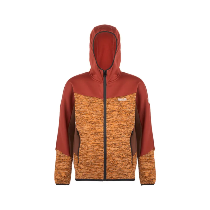 Mädchen Fleecejacke mit Kapuze und durchgehendem Reißverschluss Regatta Dissolver IXI