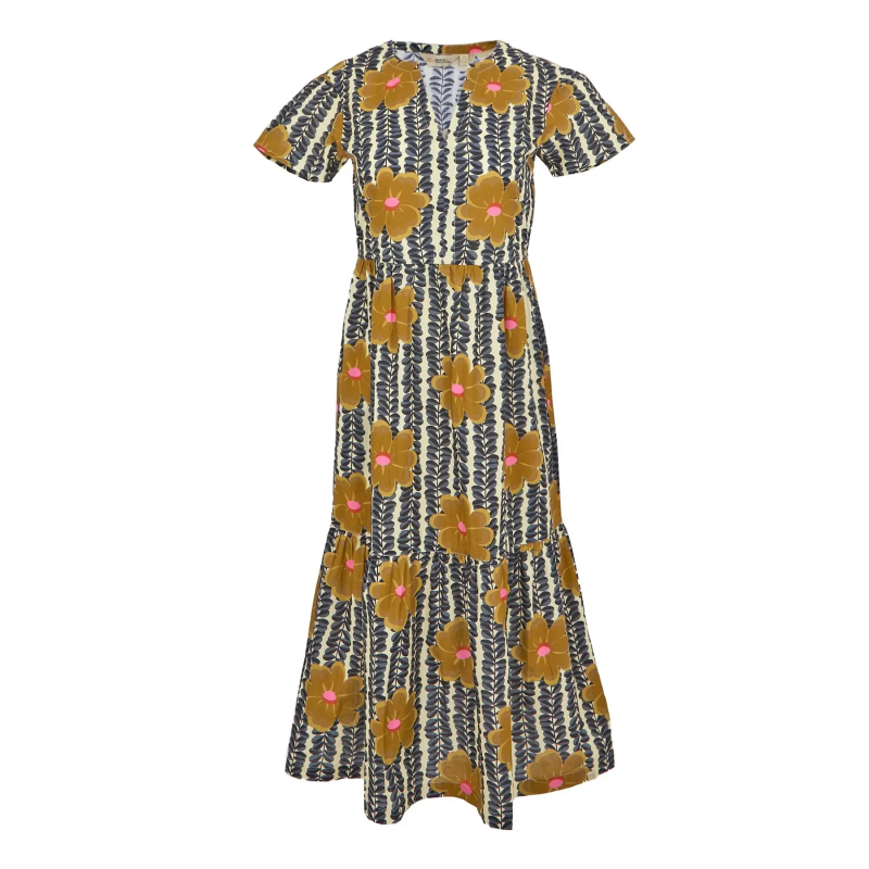 Frau Midi-Rock mit Rüsche Regatta Orla Kiely