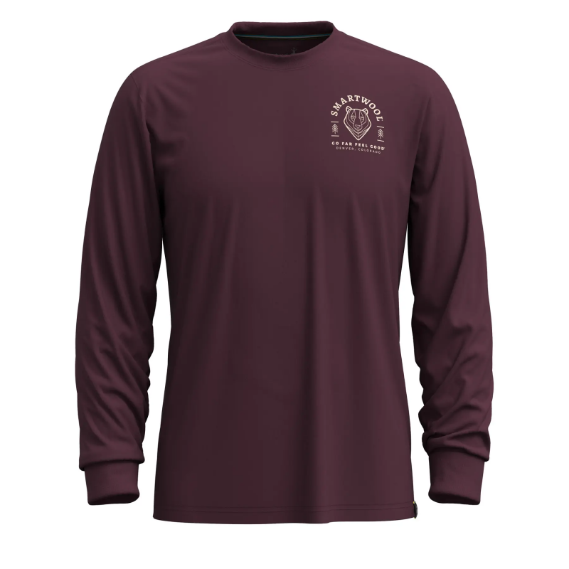 Langarm-T-Shirt Smartwool Bear Stare Graphic