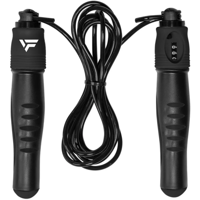 Verstellbares Springseil mit Zähler VirtuFit