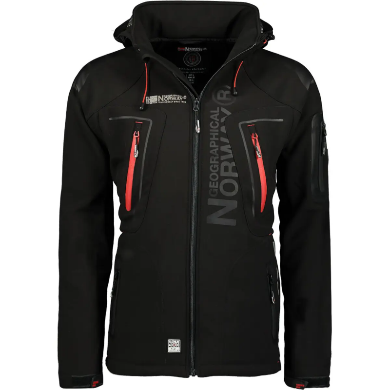 Wasserdichte Jacke mit abnehmbarem Kapuzen. Geographical Norway Techno