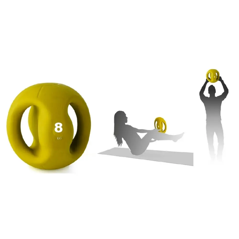 Medizinball mit Tremblay-Griff 8 kg