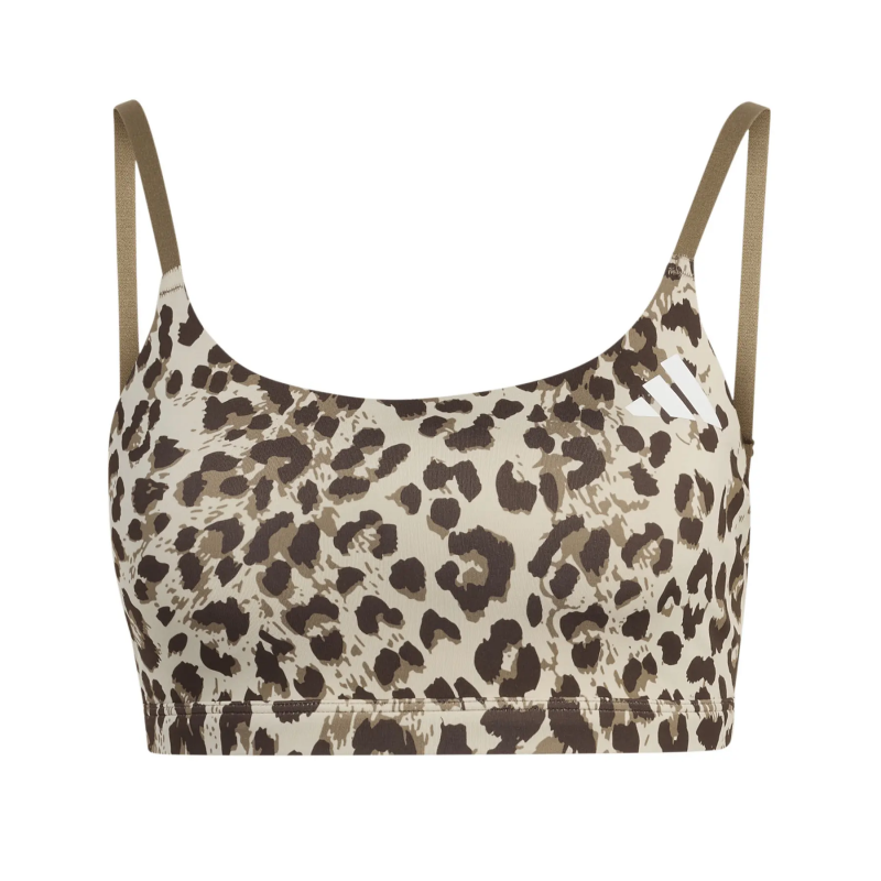 Leopard-Bras für Damen adidas Optimé Essentials 3 Stripes