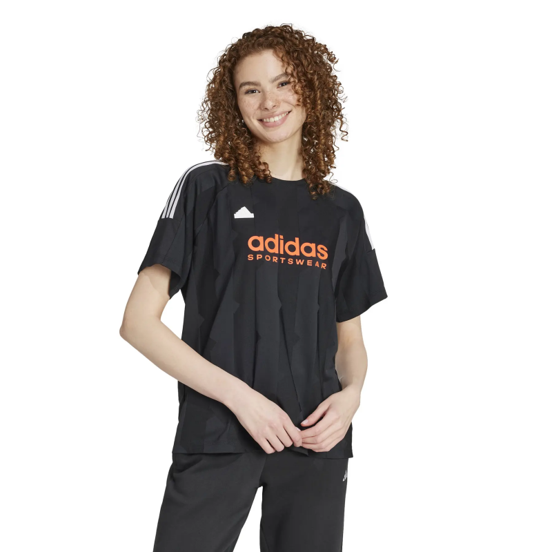Boyfriend-Trikot, Damen adidas Tiro Cut 3-Stripes Jacquard