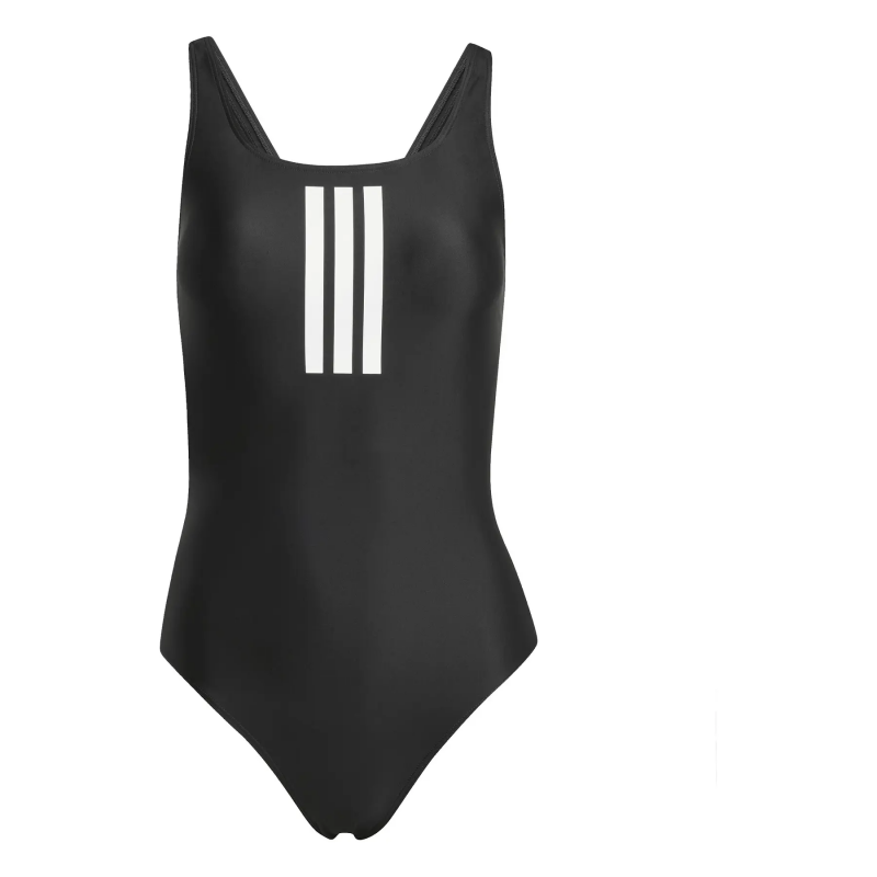 Einteiler Badeanzug Damen mit V-Ausschnitt hinten adidas 3-Stripes