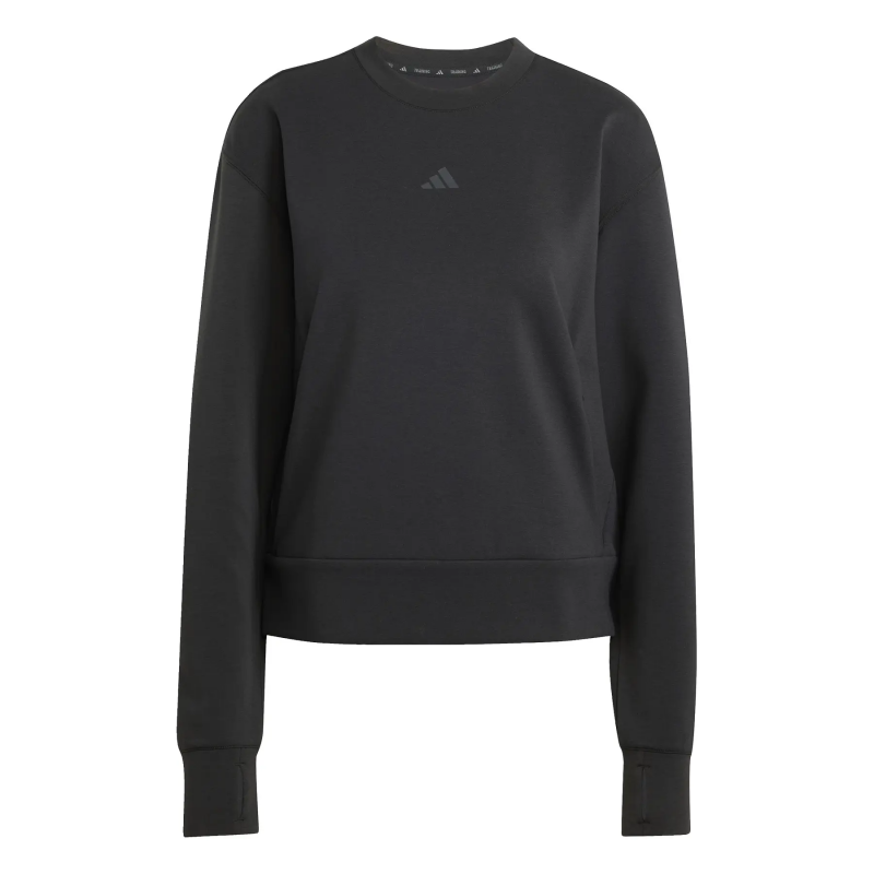 Sweatshirt mit Rundhalsausschnitt, Damen adidas D4T Workout Warm Up