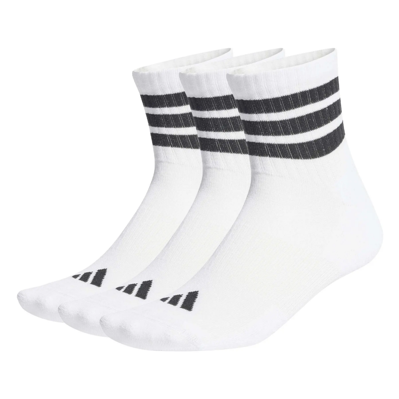 Polsternde mittelhohe Socken adidas 3 stripes (x3)