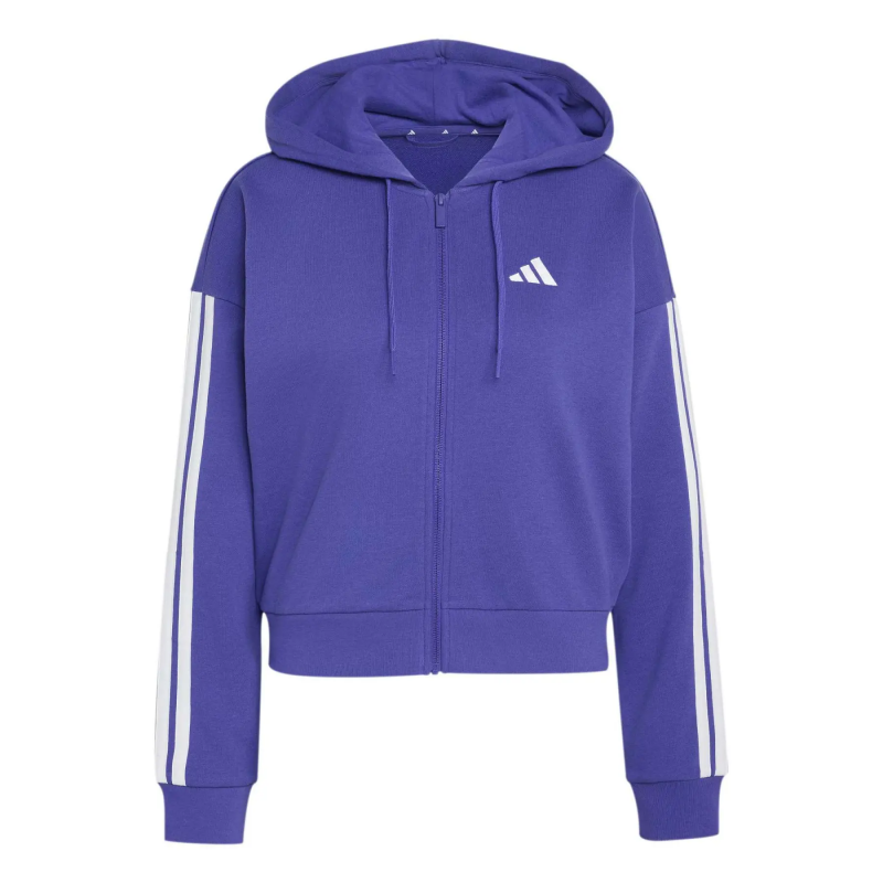 Sweatjacke mit Kapuze Full Zip Damen adidas Essentials French Terry