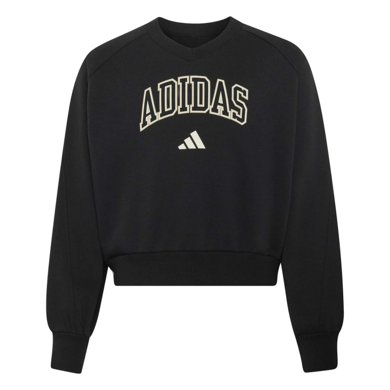 V-Ausschnitt Sweatshirt Mädchen adidas Seasonals Collegiate Typography