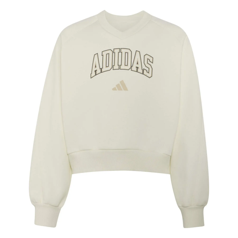 V-Ausschnitt Sweatshirt Mädchen adidas Seasonals Collegiate Typography