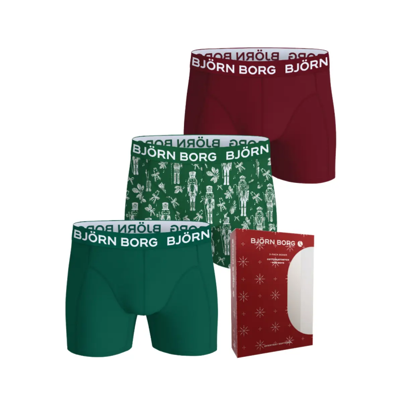 Stretch Baumwollboxershorts Kinder Björn Borg (x3)