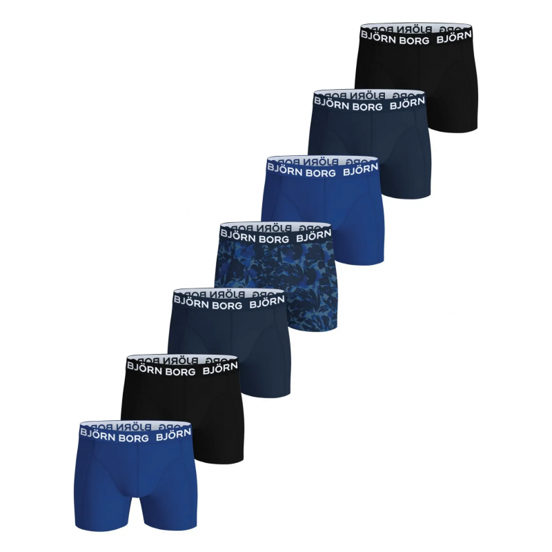 Stretch Baumwollboxershorts Kinder Björn Borg (x7)