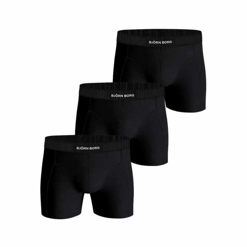 Dehnbare Bio-Baumwoll-Boxershorts Björn Borg (x3)