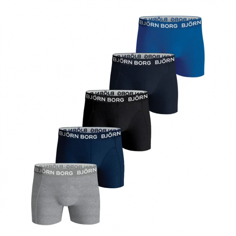 Dehnbare Baumwoll-Boxershorts für Kinder Björn Borg (x5)