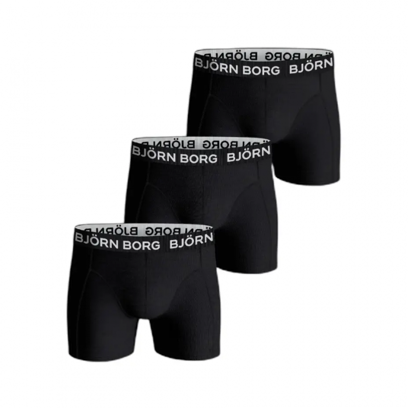 Dehnbare Baumwoll-Boxershorts für Kinder Björn Borg (x3)