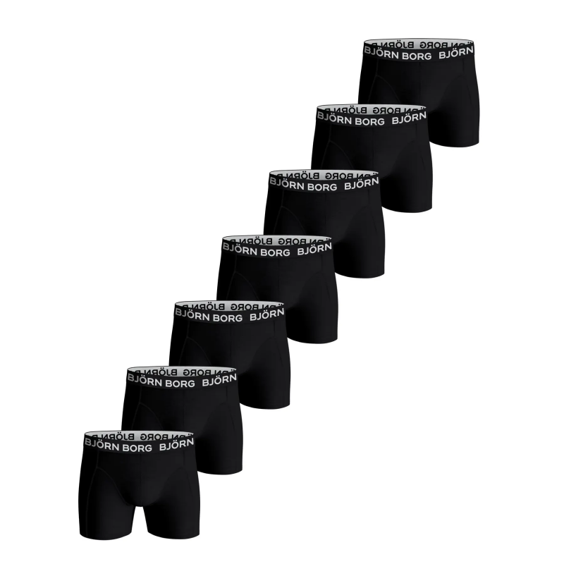 Elastische Baumwoll-Boxershorts Björn Borg (x7)