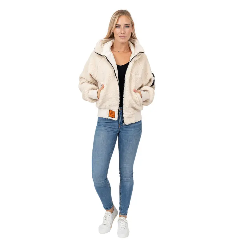 Fleece mit Kapuze Damen Bombers