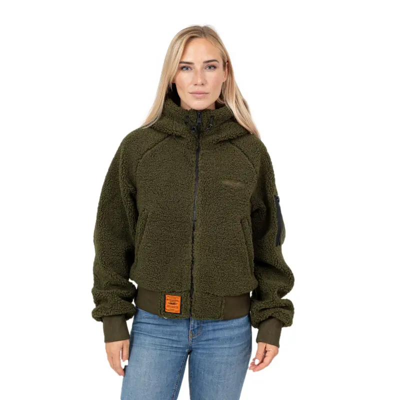 Fleece mit Kapuze Damen Bombers