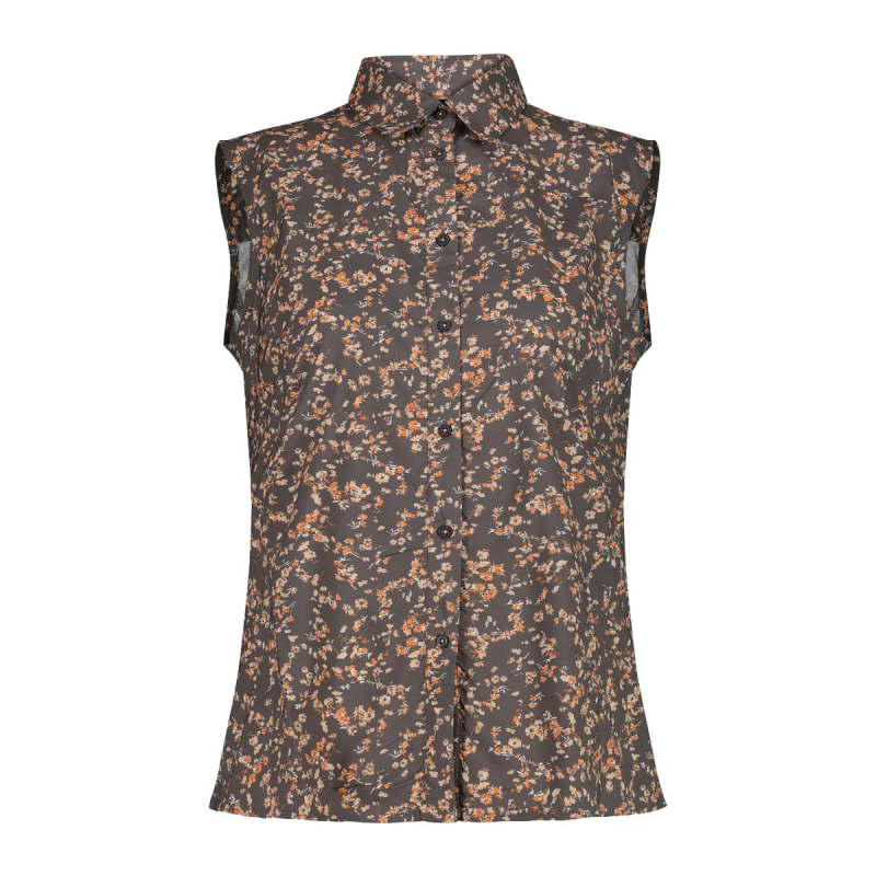 Ärmellose Bluse mit Blumenmuster für Frauen CMP