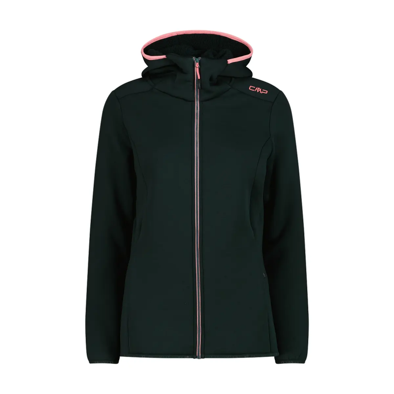 Damen Stretchkapuzenjacke aus Kunstfell CMP Performance