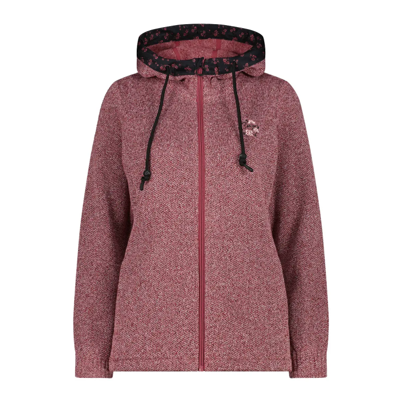 Damen technische Strickjacke mit Kapuze CMP