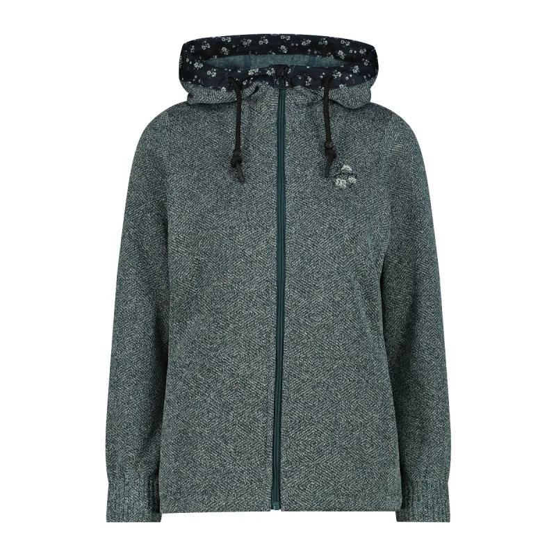 Damen technische Strickjacke mit Kapuze CMP