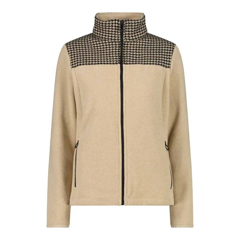 Fleece für Damen CMP Houndstooth-Print