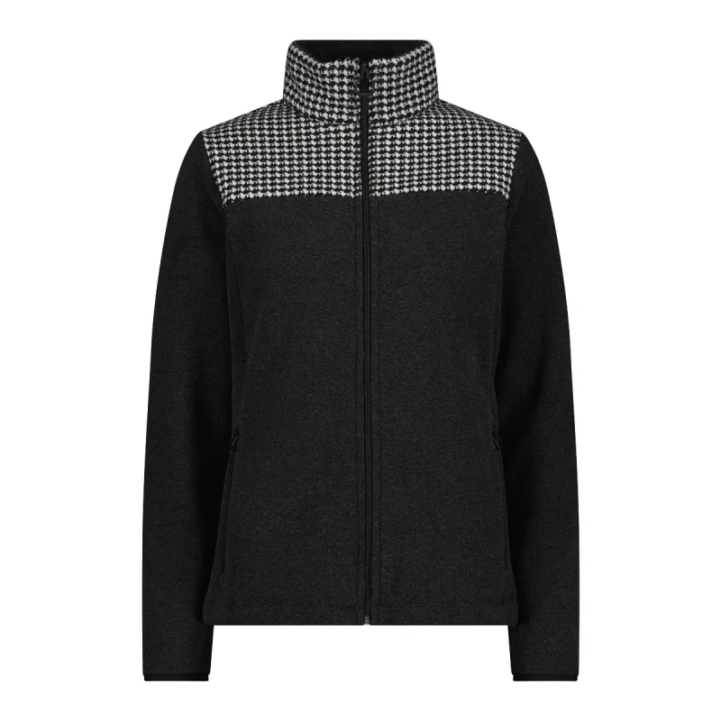 Fleece für Damen CMP Houndstooth-Print