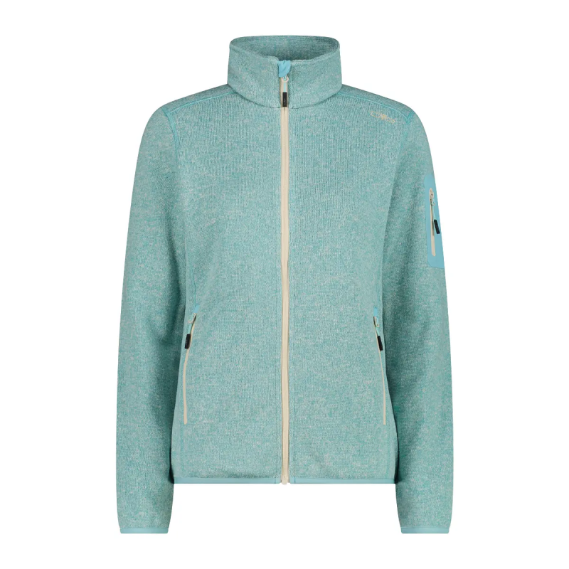 Dicke Zip-Fleecejacke Damen CMP Knit-Tech