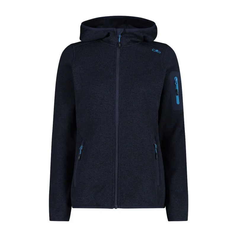 Dicke Kapuzen-Fleecejacke für Frauen CMP