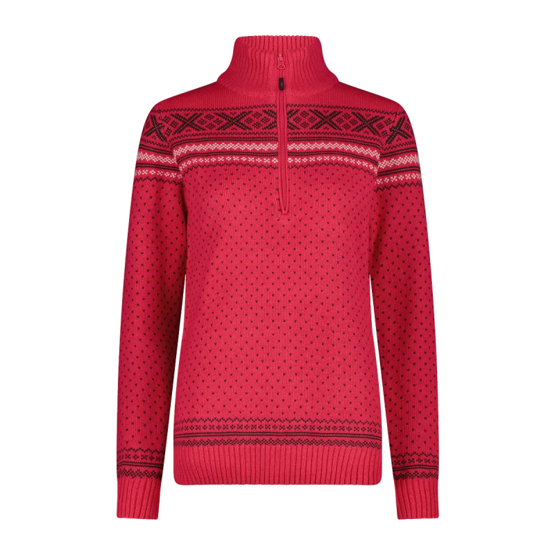 Pullover 1/2 Reißverschluss Damen CMP Wooltech
