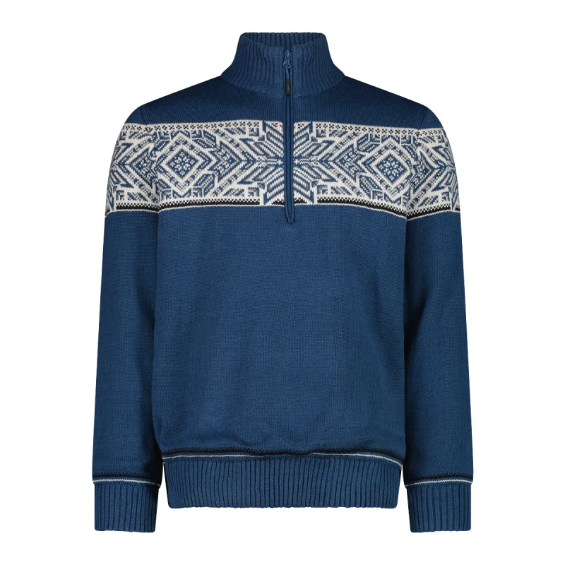 Pullover aus Strick mit Reißverschlusskragen CMP