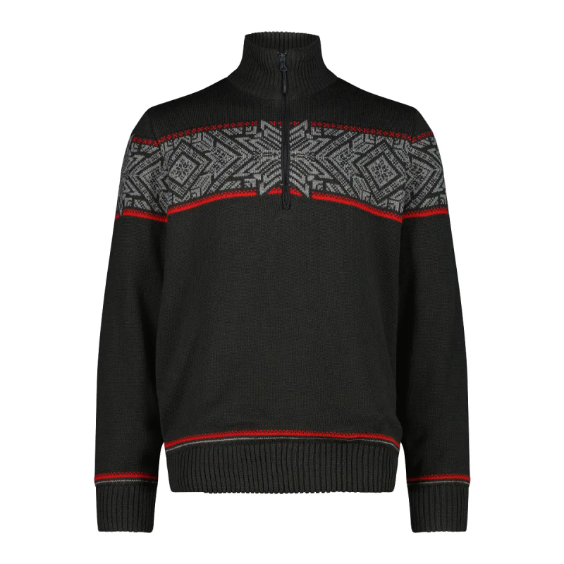 Pullover aus Strick mit Reißverschlusskragen CMP