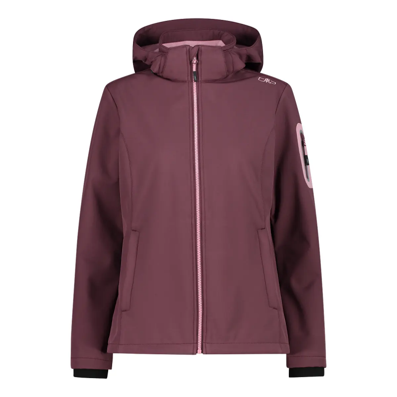 Damen Regenjacke mit Kapuze und Reißverschluss CMP