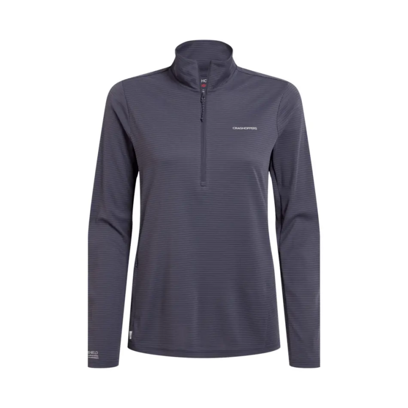 Langarmtrikot 1/2 Zip Damen Craghoppers NosiLife SolarShield+