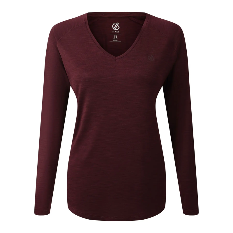 Langarmshirt mit V-Ausschnitt für Damen Dare 2B Discern