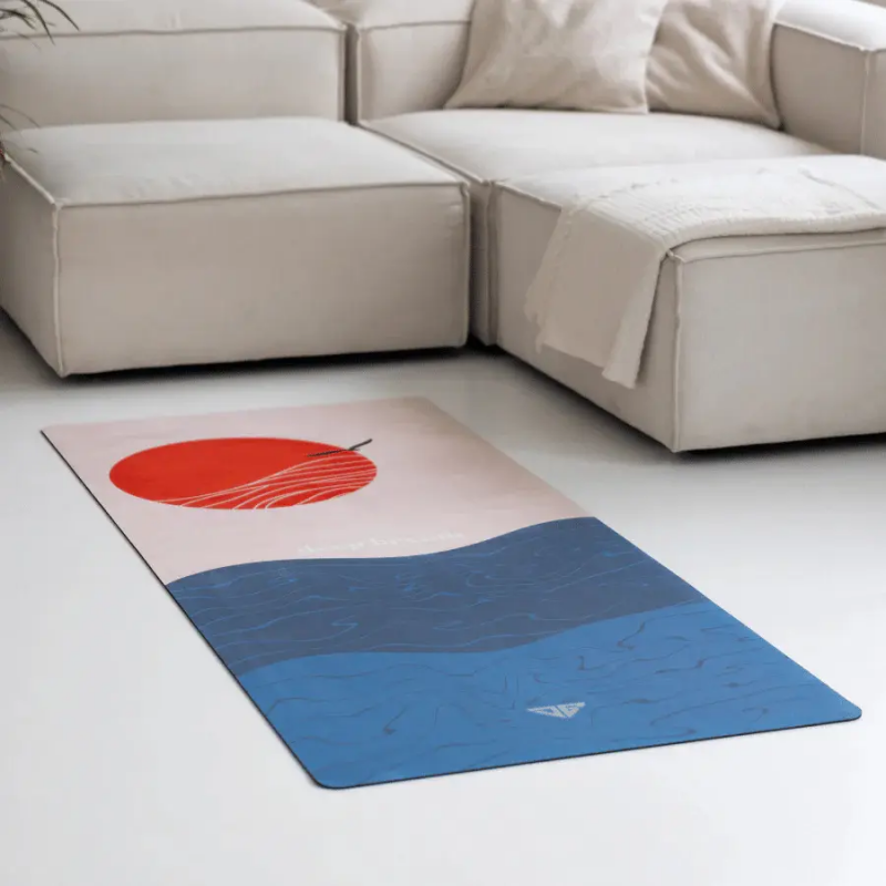 Yogamatte Deep Breath Red Sun