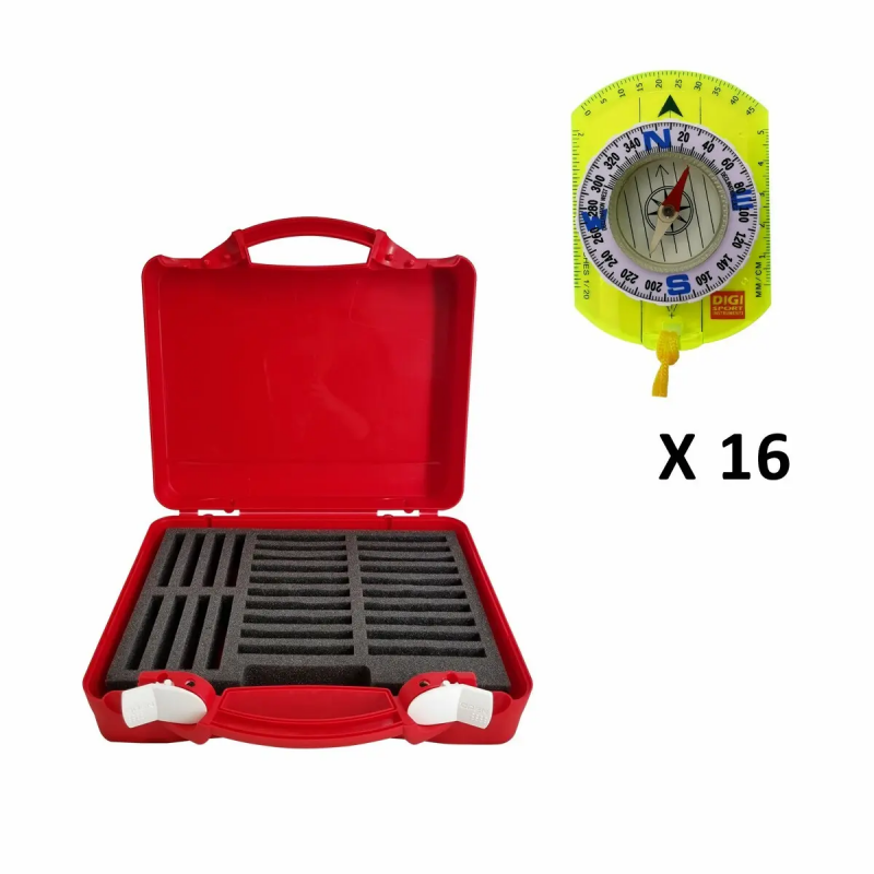 Set mit 16 Schulkompassen Digi Sport Instruments