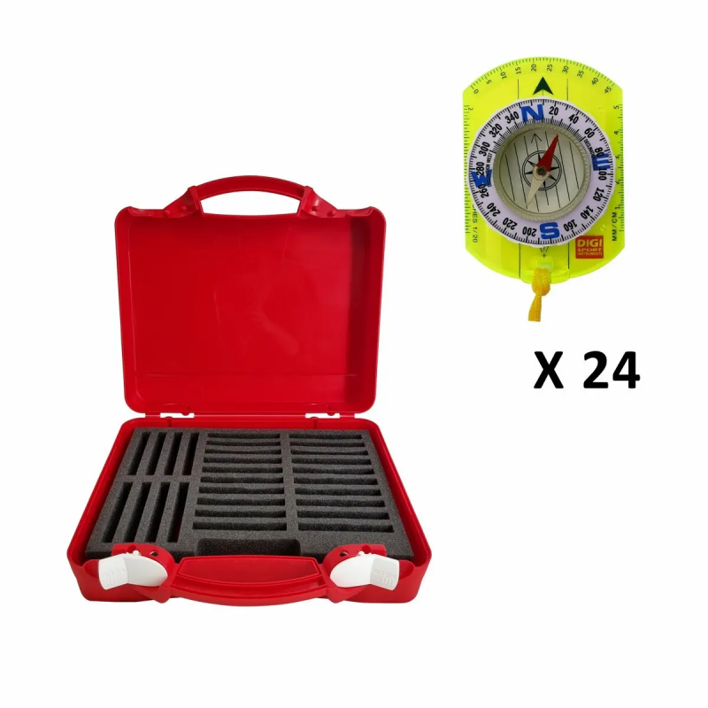 Set mit 24 Schulkompassen Digi Sport Instruments