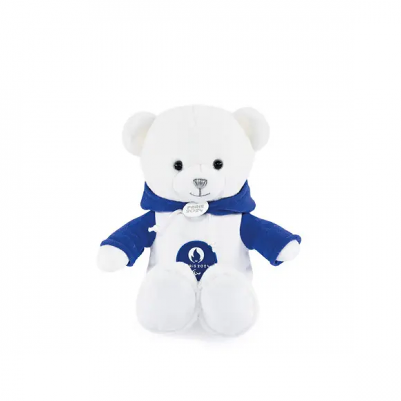 Plüschtier mit blauem Sweatshirt Paris 2024 25 cm