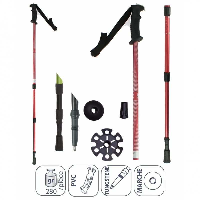 Wanderstöcke aus Aluminium Élémenterre Strollers