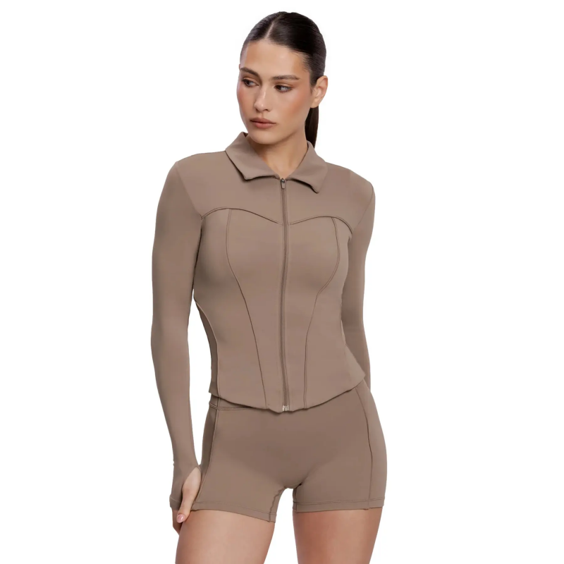 Damenjacke mit Reißverschluss Gym Glamour Pilates Era