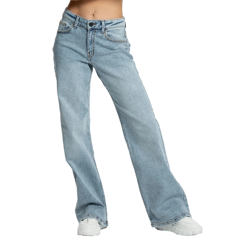 Frauen Wide Leg Jeans Gym Glamour