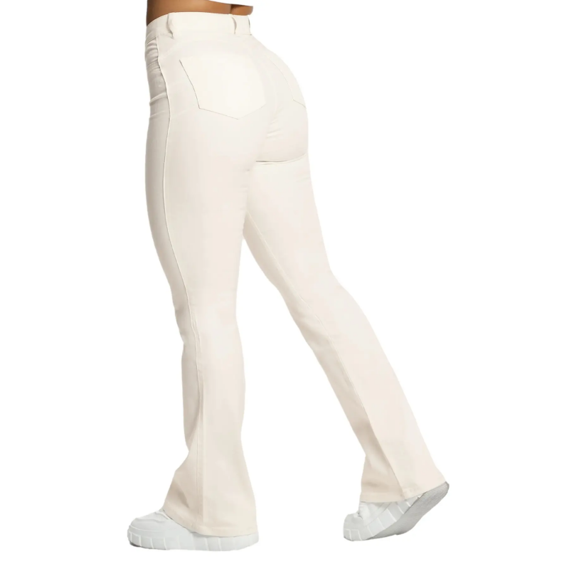 Damen Flare Jeans Gym Glamour Perfect