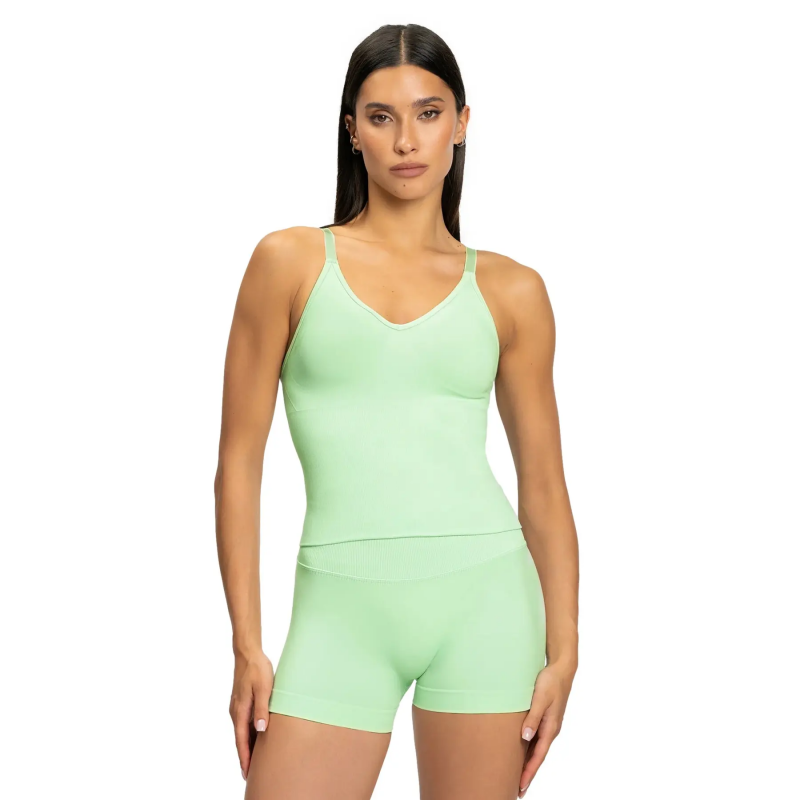Langes Tanktop, Damen Gym Glamour Second Skin